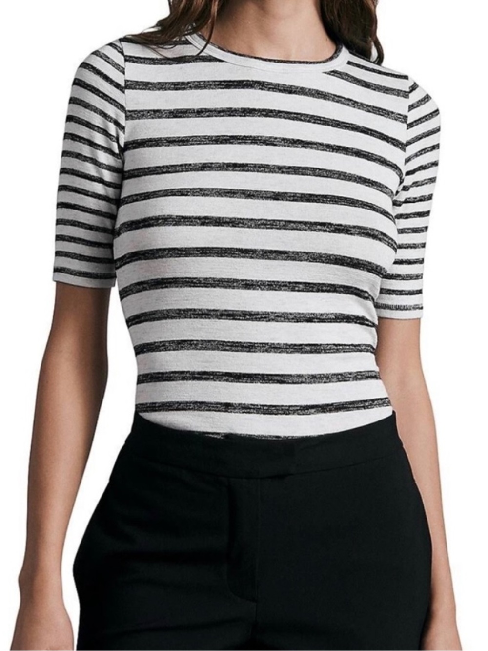 NEW Rag & Bone Knit Stripe Scoop Neck Quiet Luxury Top Size Medium